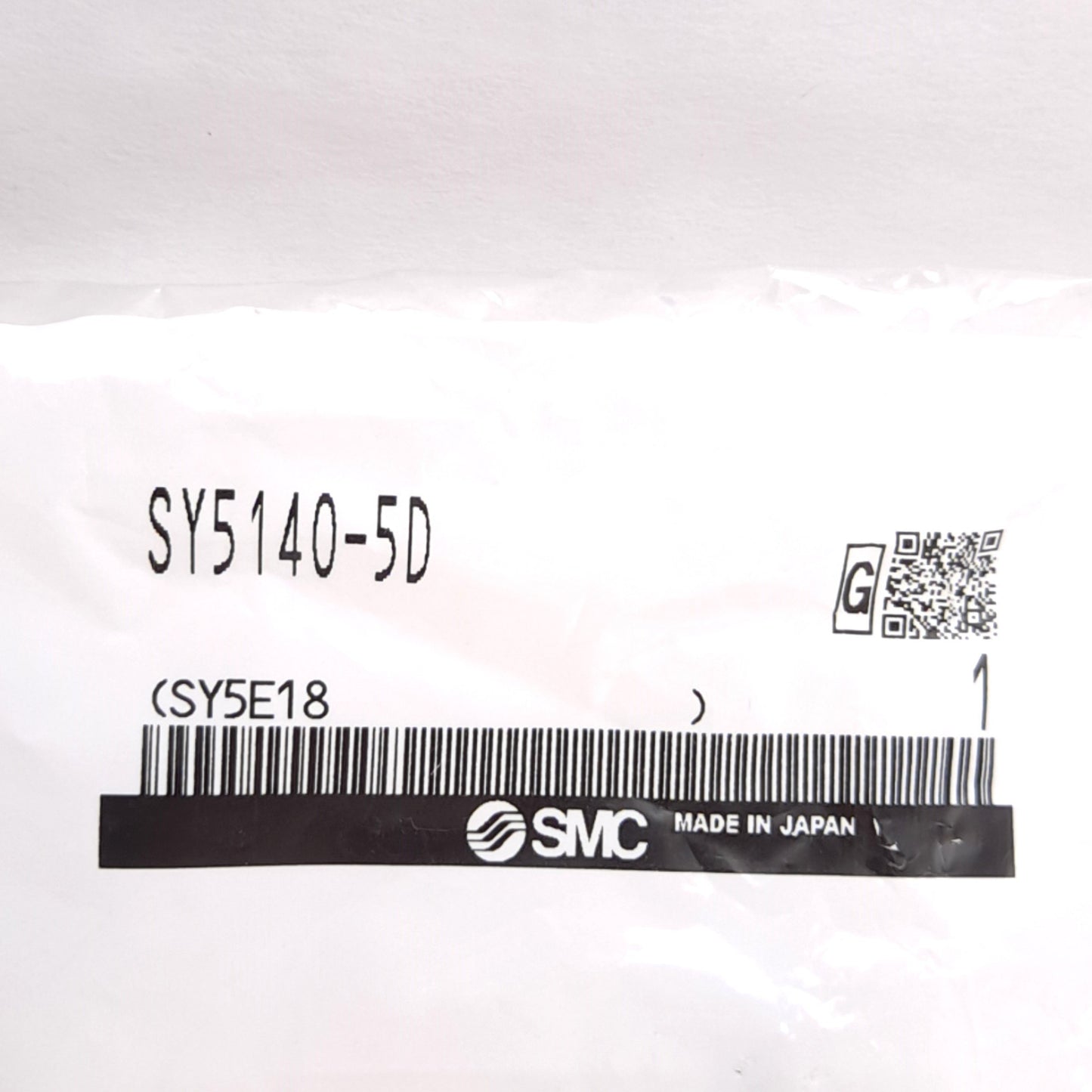 New SMC SY5140-5D Solenoid Valve, 5-Port 2-Position, 24VDC Coil, 0.15-0.7MPa