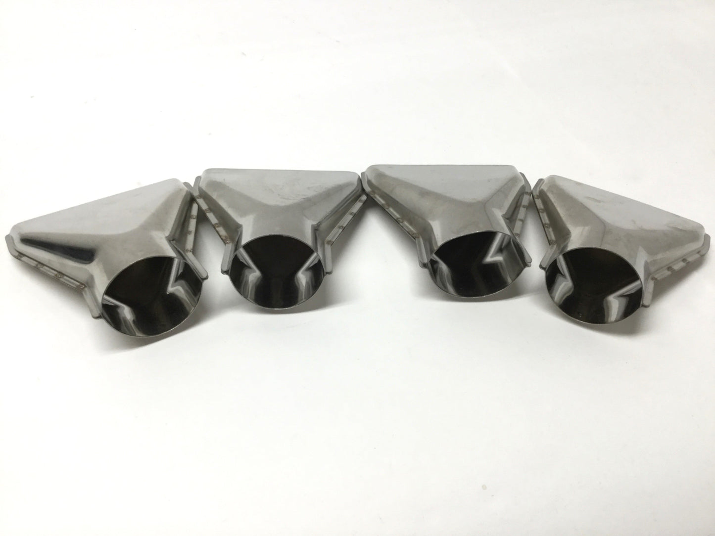 Used Lot of 4 Steinel 110048644 Heat Gun Flat Spreader Nozzle Tips, 75mm Wide