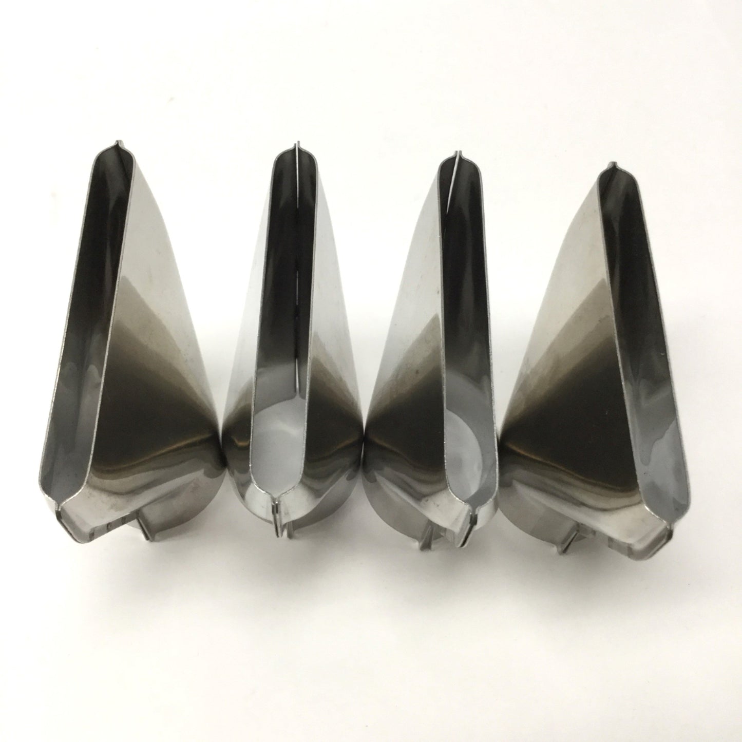 Used Lot of 4 Steinel 110048644 Heat Gun Flat Spreader Nozzle Tips, 75mm Wide