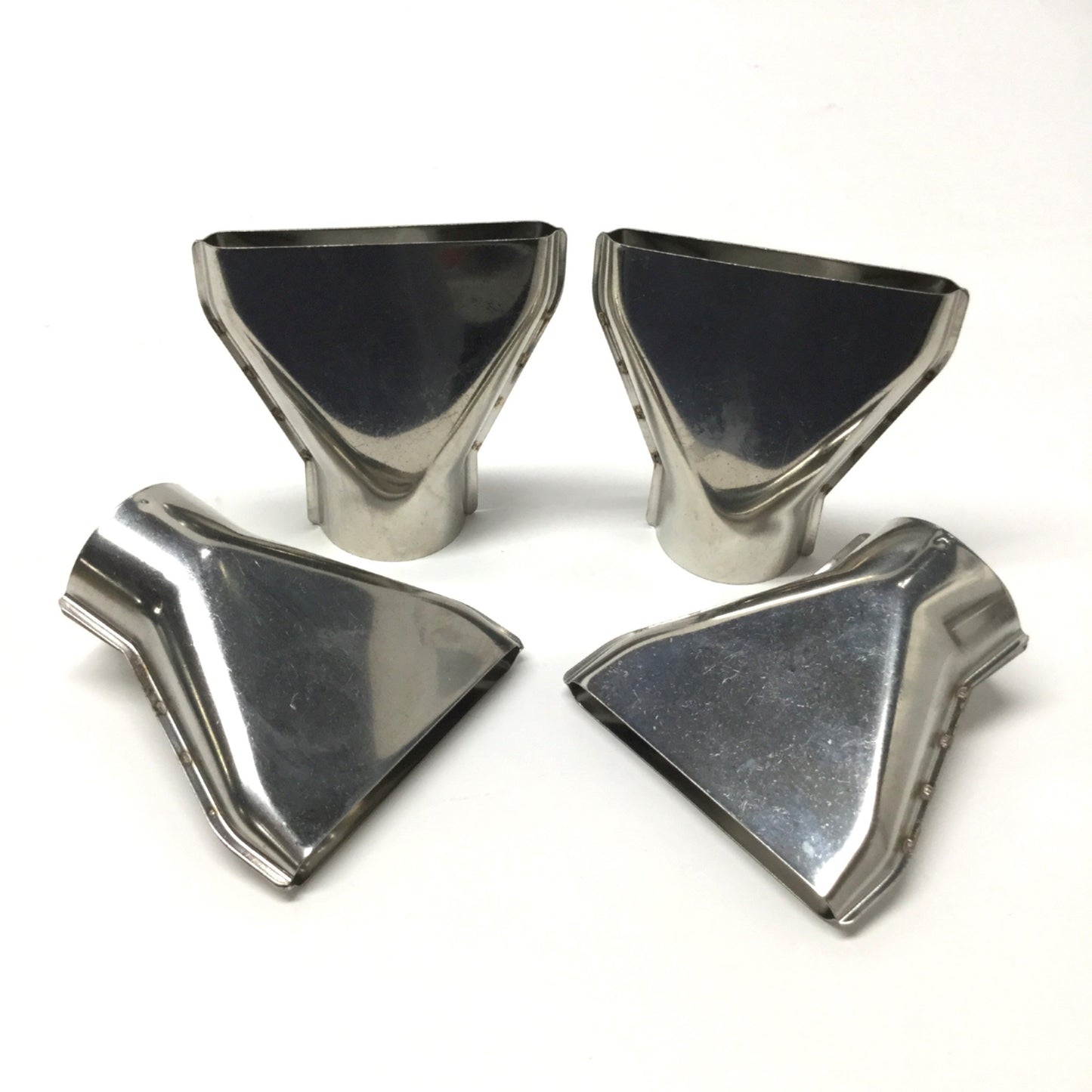 Used Lot of 4 Steinel 110048644 Heat Gun Flat Spreader Nozzle Tips, 75mm Wide