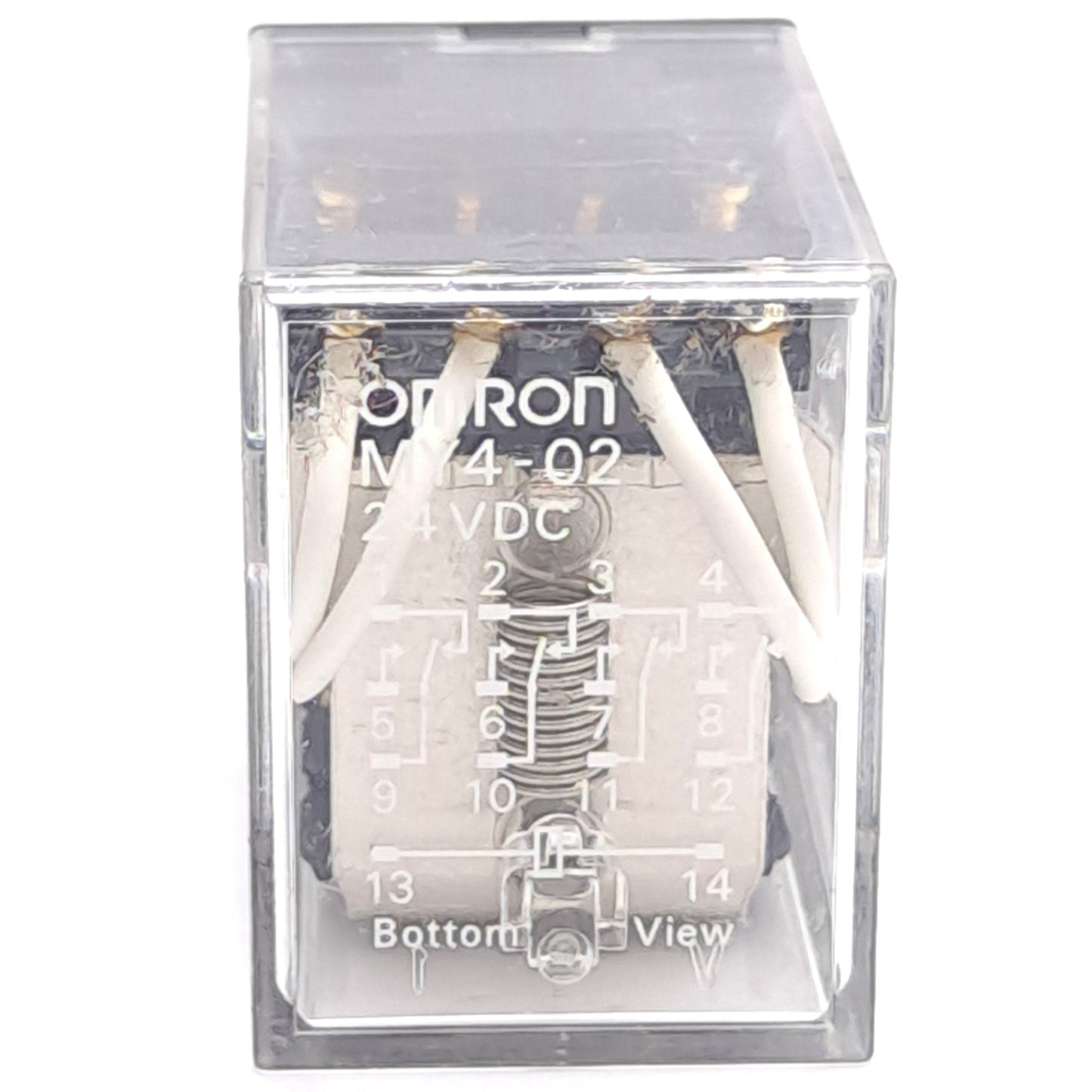 New – Open box Lot of 2 Omron MY4-02-DC24 Power Relay, 24VDC Coil, 4PDT Contact