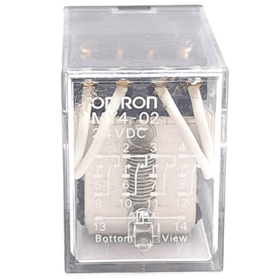 New – Open box Lot of 2 Omron MY4-02-DC24 Power Relay, 24VDC Coil, 4PDT Contact