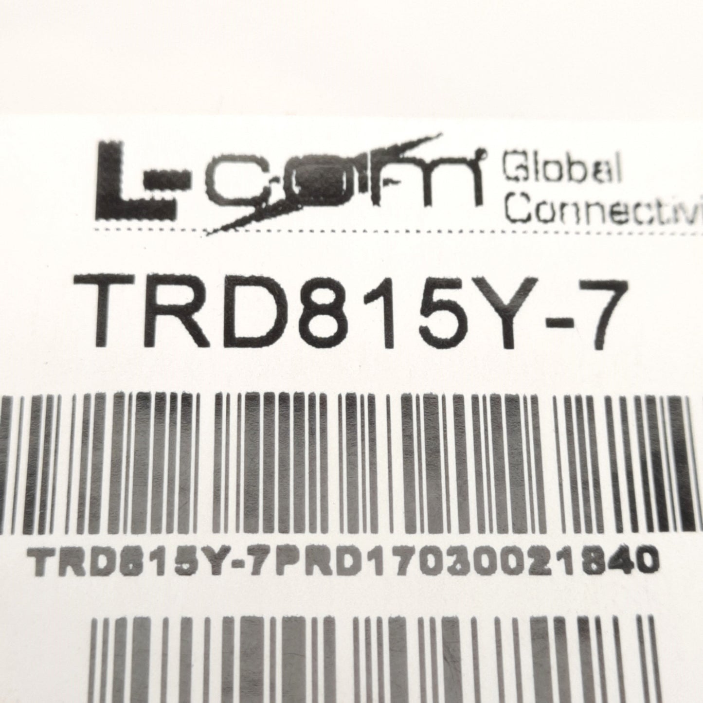 New Lot of 20 L-Com TRD815Y-7 Ethernet Cat5e Patch Cable, RJ-45 8-Pin, 7ft Long