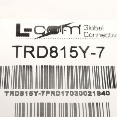 New Lot of 20 L-Com TRD815Y-7 Ethernet Cat5e Patch Cable, RJ-45 8-Pin, 7ft Long