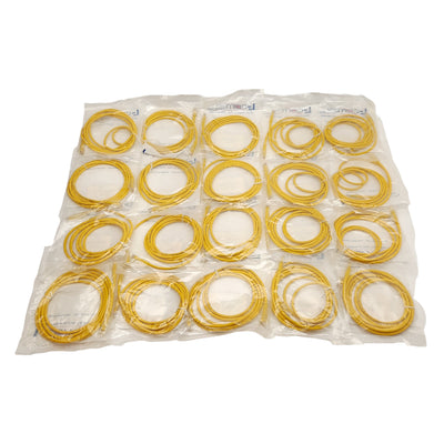 New Lot of 20 L-Com TRD815Y-7 Ethernet Cat5e Patch Cable, RJ-45 8-Pin, 7ft Long