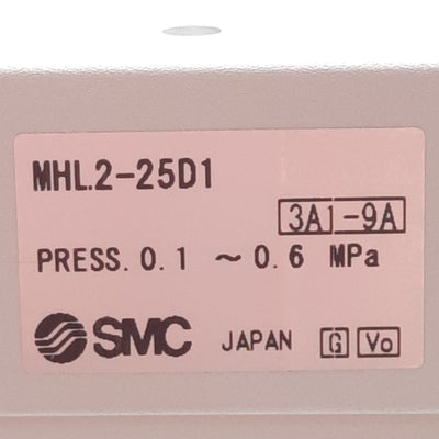 New SMC MHL2-25D1 Wide Parallel Gripper 2-Finger, 25mm Bore 100mm Stroke, 0.1-0.6MPa