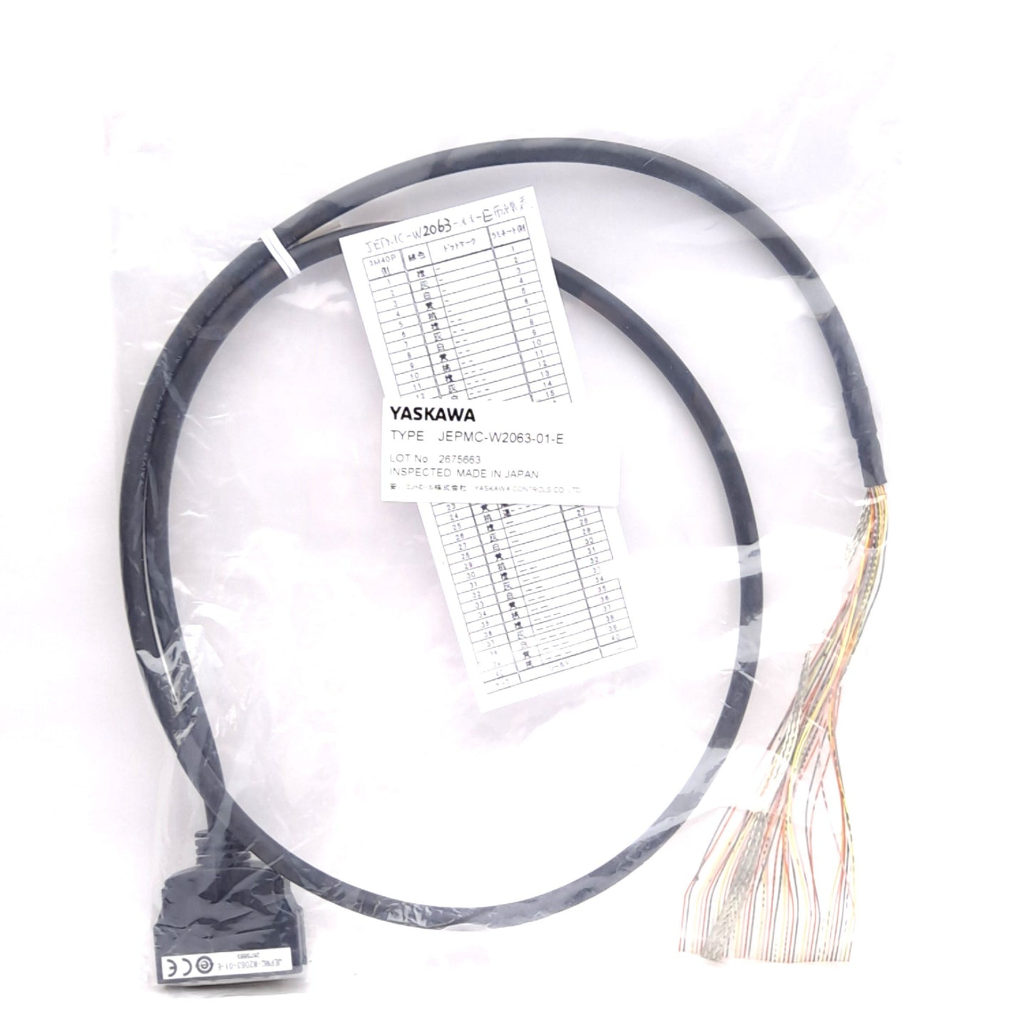 New Yaskawa JEPMC-W2063-01-E I/O MDR Cable, For: MP2000 Series CNTR-01 Module