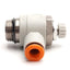 Used Lot of 3 SMC AS3201F-U03-07 Speed Control Fitting, 3/4" Uni to 1/4" Tube