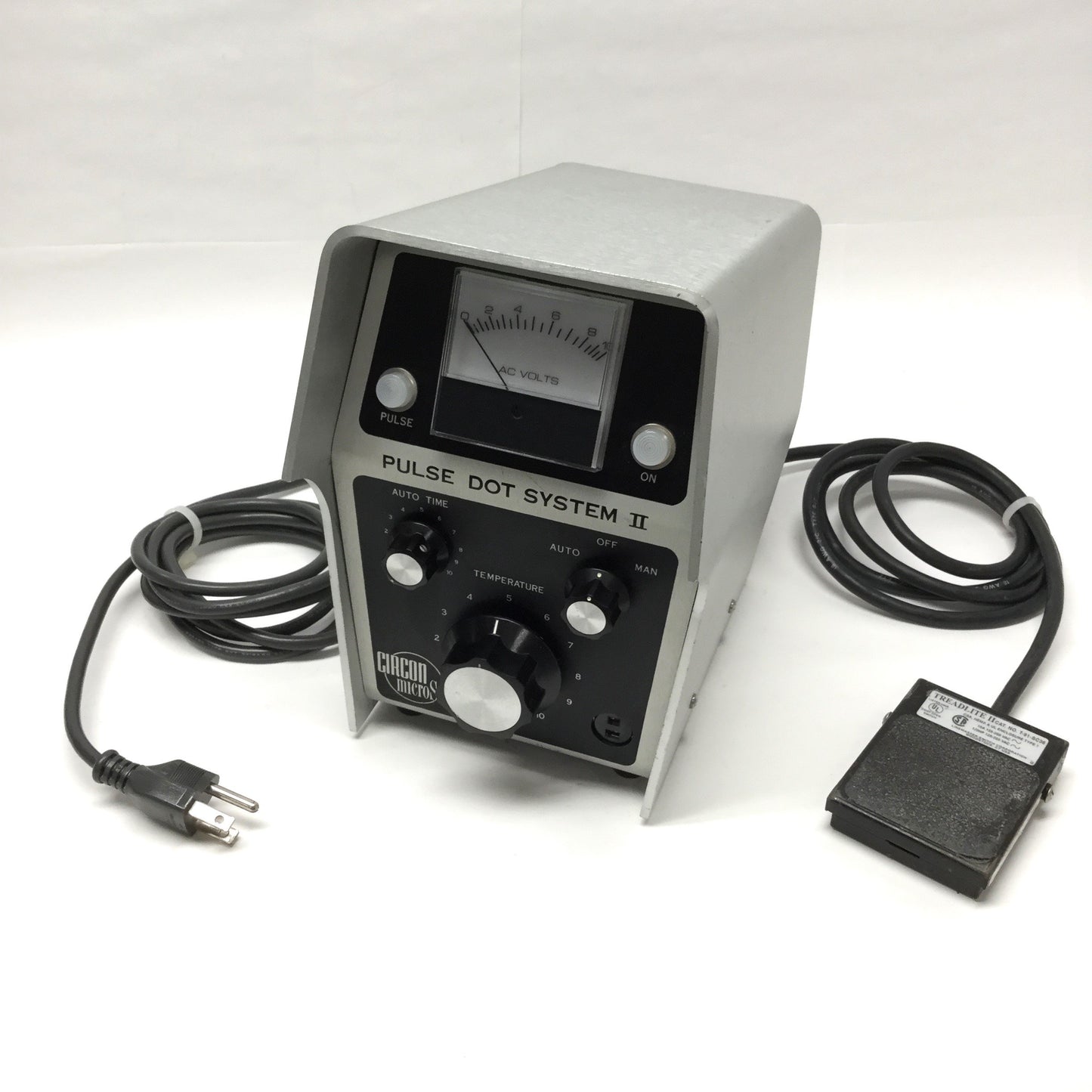 Used Circon Pulse Dot II System Micro-Soldering 100ms to 10s, up to 2200°F, 120VAC