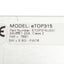 Used Exor ETOP315U201 UniOP HMI 15in Display 1024x768 Pixels, 381x296mm Cutout, 24VDC
