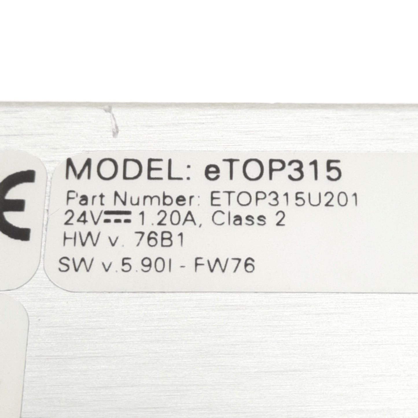Used Exor ETOP315U201 UniOP HMI 15in Display 1024x768 Pixels, 381x296mm Cutout, 24VDC