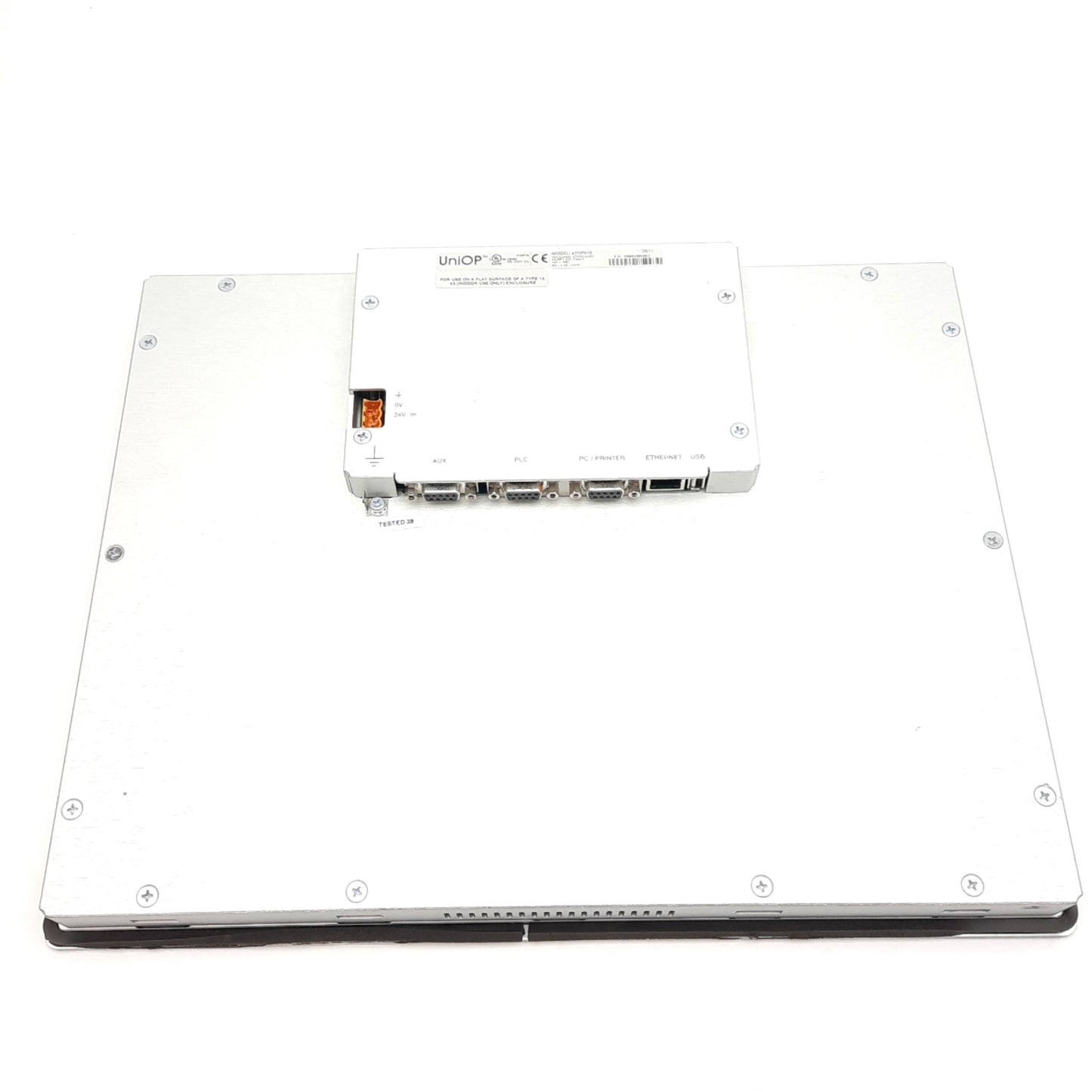 Used Exor ETOP315U201 UniOP HMI 15in Display 1024x768 Pixels, 381x296mm Cutout, 24VDC