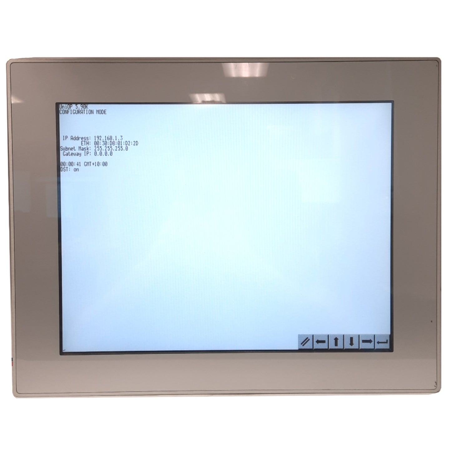 Used Exor ETOP315U201 UniOP HMI 15in Display 1024x768 Pixels, 381x296mm Cutout, 24VDC