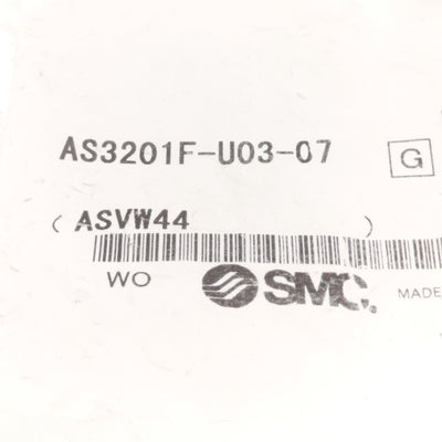 New – Open box Lot of 2 SMC AS3201F-U03-07 Speed Control Fitting, 3/4" Uni to 1/4" Tube
