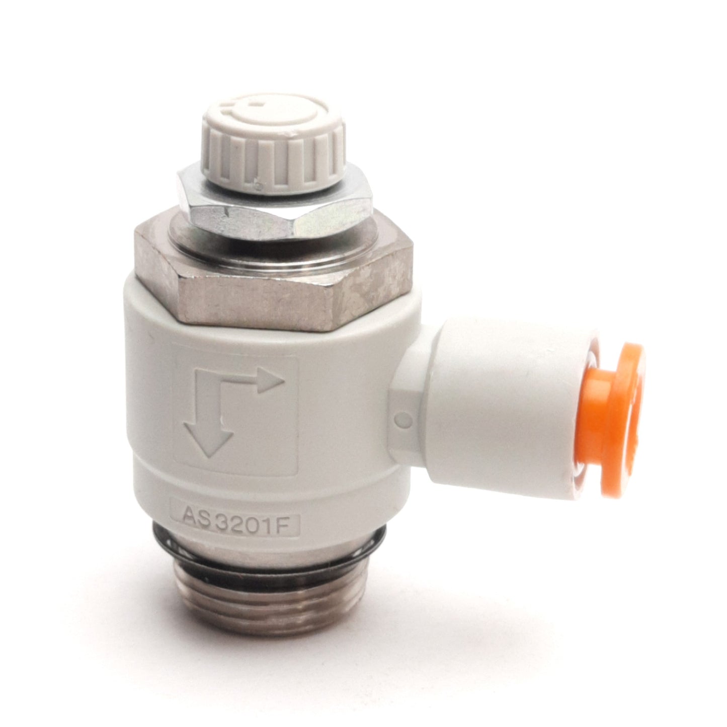 New – Open box Lot of 2 SMC AS3201F-U03-07 Speed Control Fitting, 3/4" Uni to 1/4" Tube