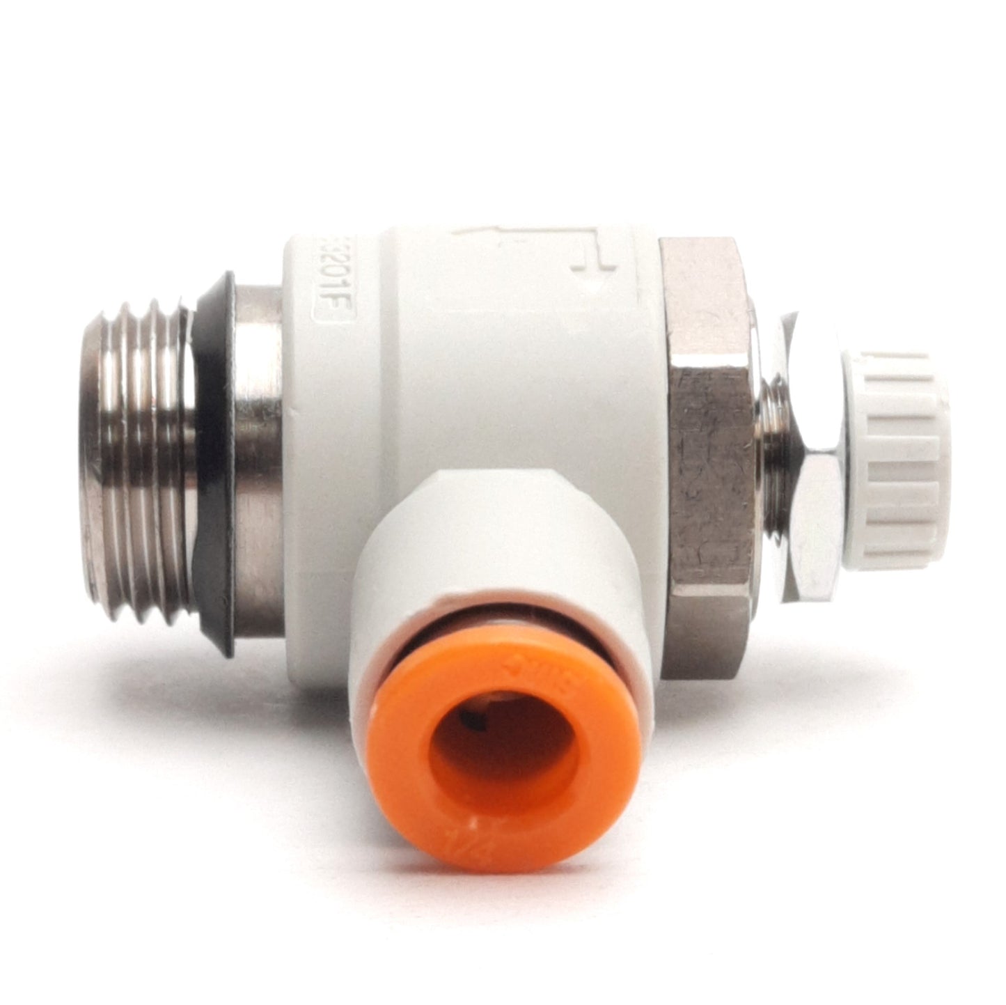 New – Open box Lot of 2 SMC AS3201F-U03-07 Speed Control Fitting, 3/4" Uni to 1/4" Tube