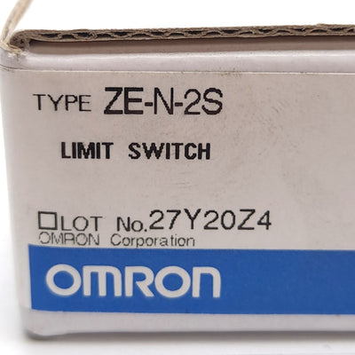 New Omron ZE-N-2S Limit Switch, Plunger Actuator, 480VAC 15A/250VDC 500mA, SPDT