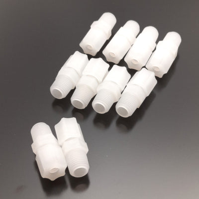 New – Open box Lot of 10 Jaco 10-4-4-K-PG Compression Fittings, 1/4" Tube to 1/4" NPT Male