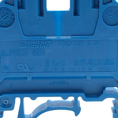 New – Open box Lot of 22 Phoenix Contact UK 3 N BU 3001514 Terminal Block, 800V 24A, 1-Level