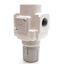 New SMC AR40-N04-RZ-B Pneumatic Regulator, Push-to-Lock, 7-125PSI, 1/2in NPT Ports
