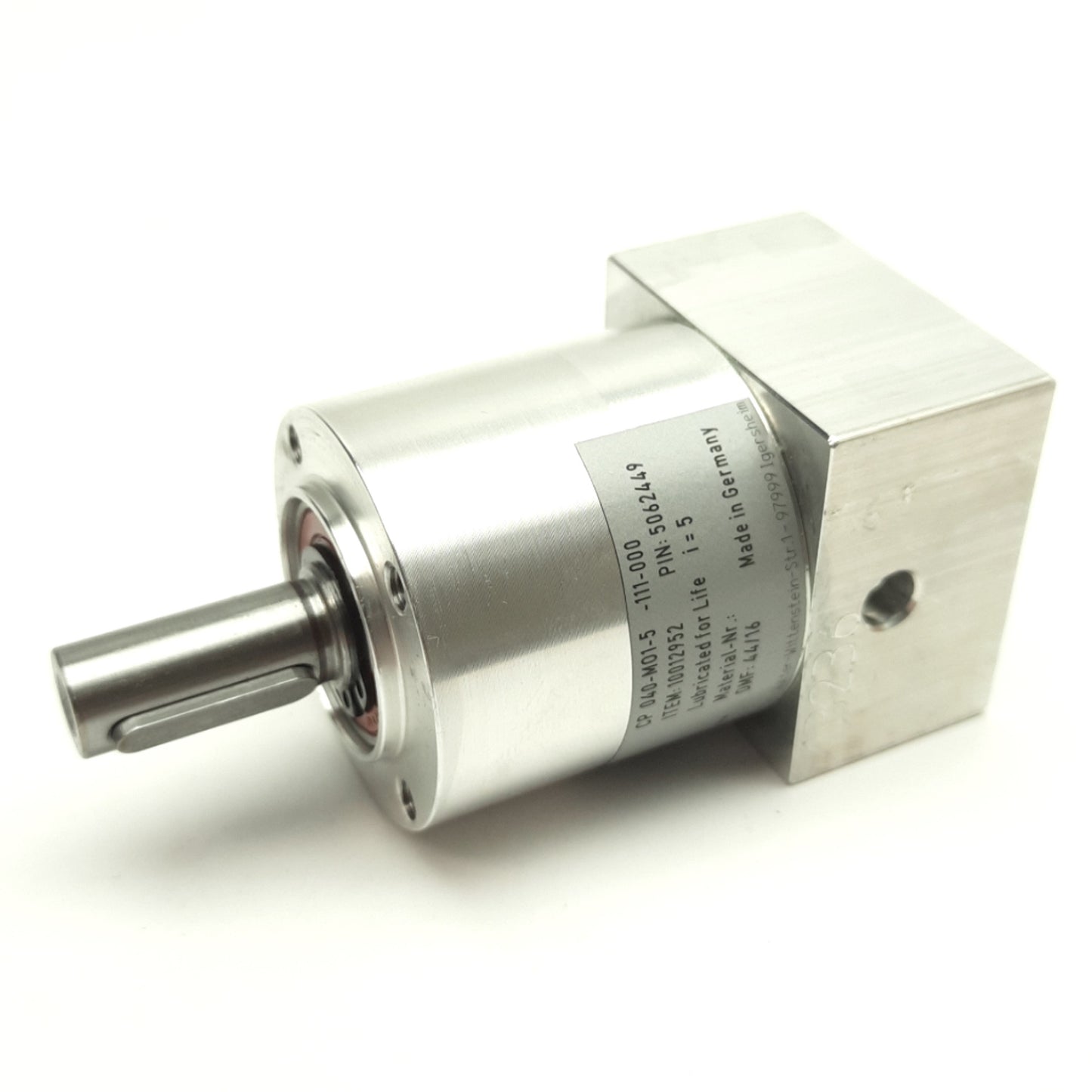 New Wittenstein CP040-M01-5-111-000 Gearbox, 5:1, 11.5Nm, For Beckhoff AM8111