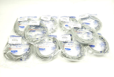 New Lot of 10 Mencom RJ45-20 Ethernet Patch Cable, Cat5e, RJ45 Male, 20ft Length