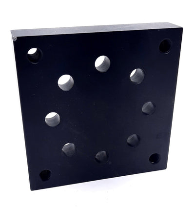 New 80/20 40-2408-Black Leveling Caster Base Plate 40 Series 89mm x 89mm