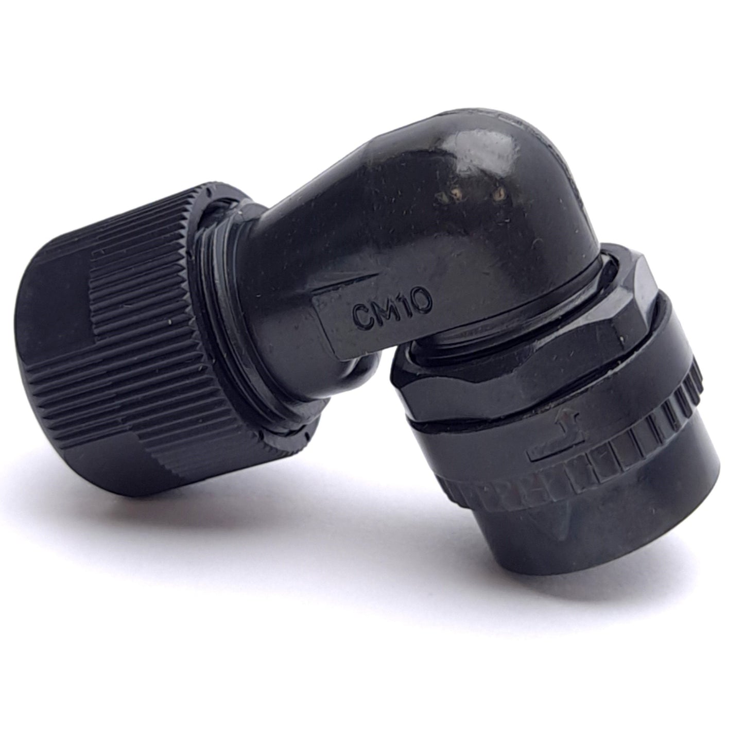 New – Open box DDK CM10-AP2S-S-D(R1) Locking Circular Connector, 2-Socket Right Angle Plug