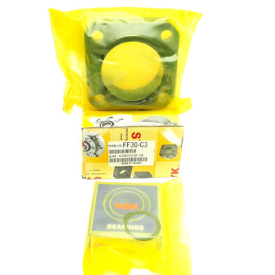 New SYK FF30-C3 Ball Screw Support Bearing Block, ø30mm, 93mm x 93mm x 27mm