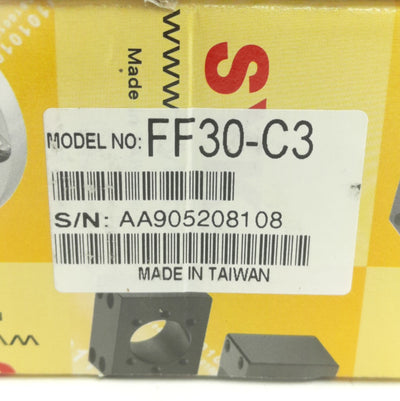 New SYK FF30-C3 Ball Screw Support Bearing Block, ø30mm, 93mm x 93mm x 27mm