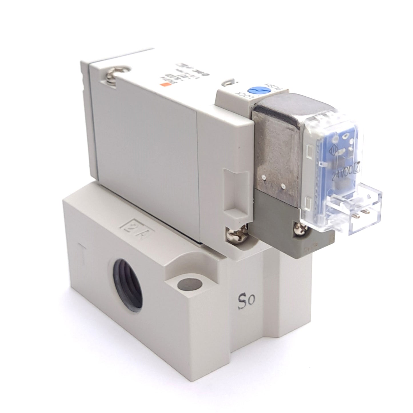 New SMC SYJ714-5LOZD-02T Solenoid Valve, 3-Port, 0.15-0.7MPa, 1/4in NPTF Ports