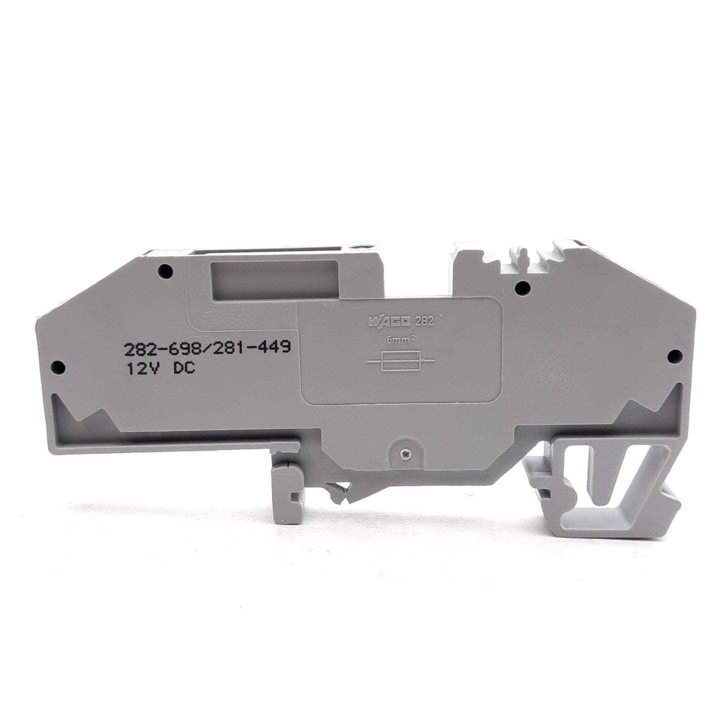 New Lot of 2 Wago 282-698/281-449 Fuse Terminal Block 2-Conductor 400V 25A DIN Rail