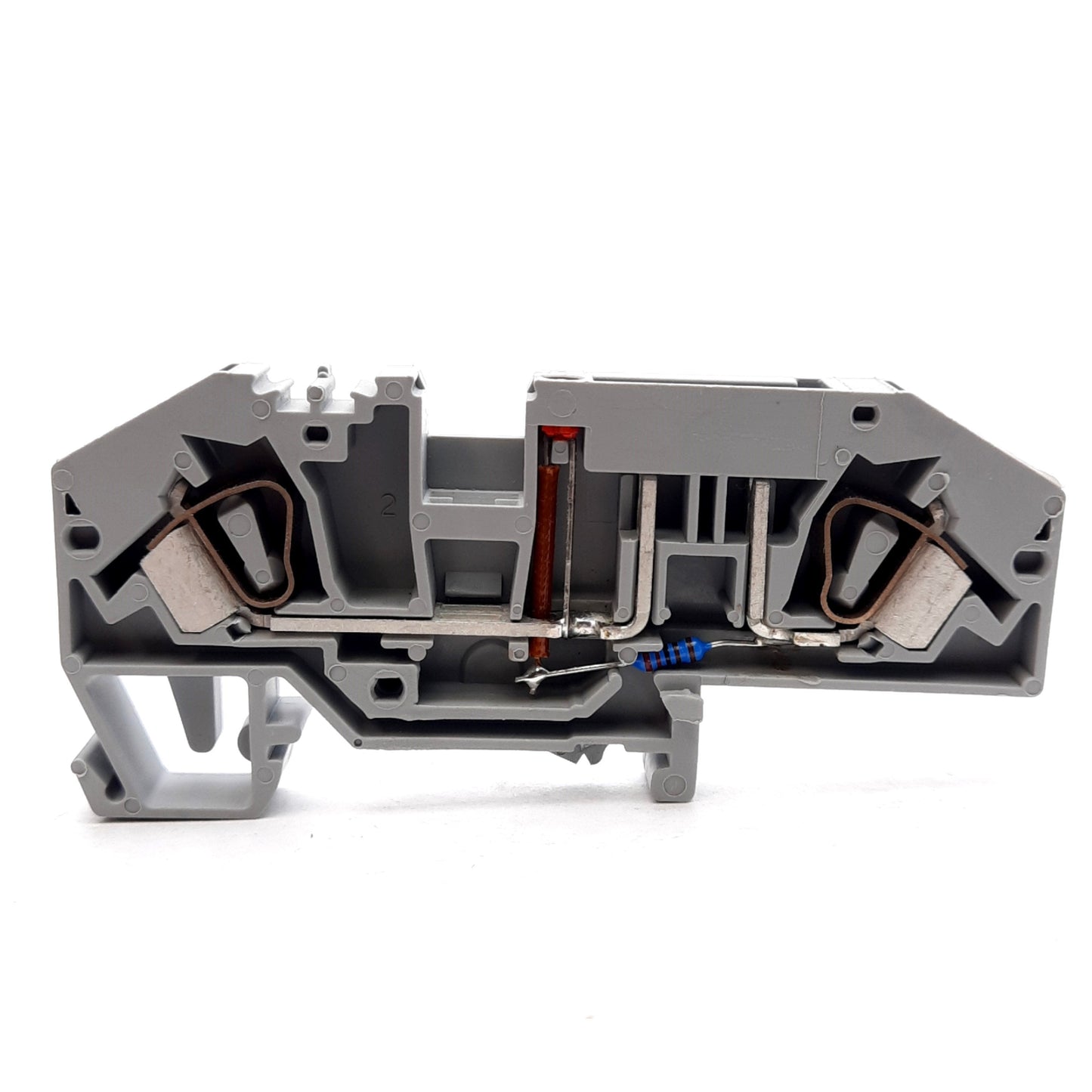 New Lot of 2 Wago 282-698/281-449 Fuse Terminal Block 2-Conductor 400V 25A DIN Rail