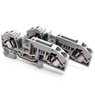 New Lot of 2 Wago 282-698/281-449 Fuse Terminal Block 2-Conductor 400V 25A DIN Rail