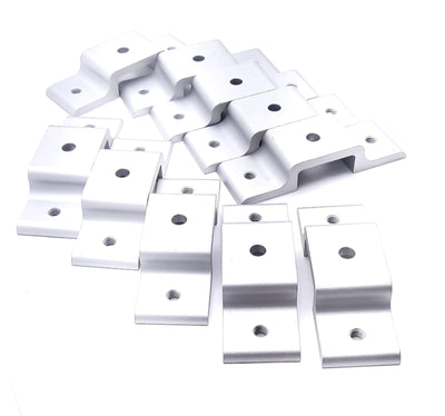 Used Lot of 10 80/20 2515 Ready Tube Double Arm Narrow Panel Retainer 15 Series