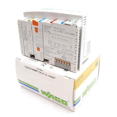 New Wago 750-841 Programmable Fieldbus Controller, RJ-45 Ethernet 10/100Mbit, 24VDC