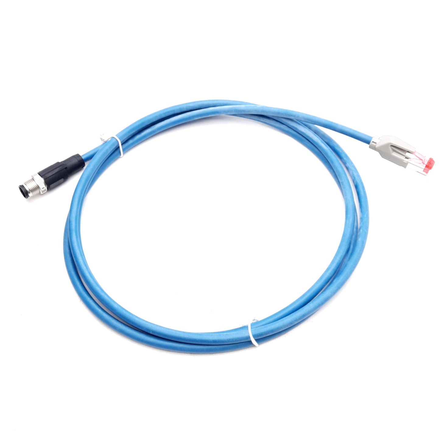 New SMC EX9-AC020EN-PSRJ Communication Cable, RJ-45 to M12 4-Pin Male, 2m Long