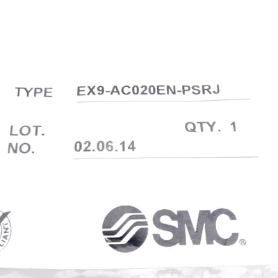 New SMC EX9-AC020EN-PSRJ Communication Cable, RJ-45 to M12 4-Pin Male, 2m Long