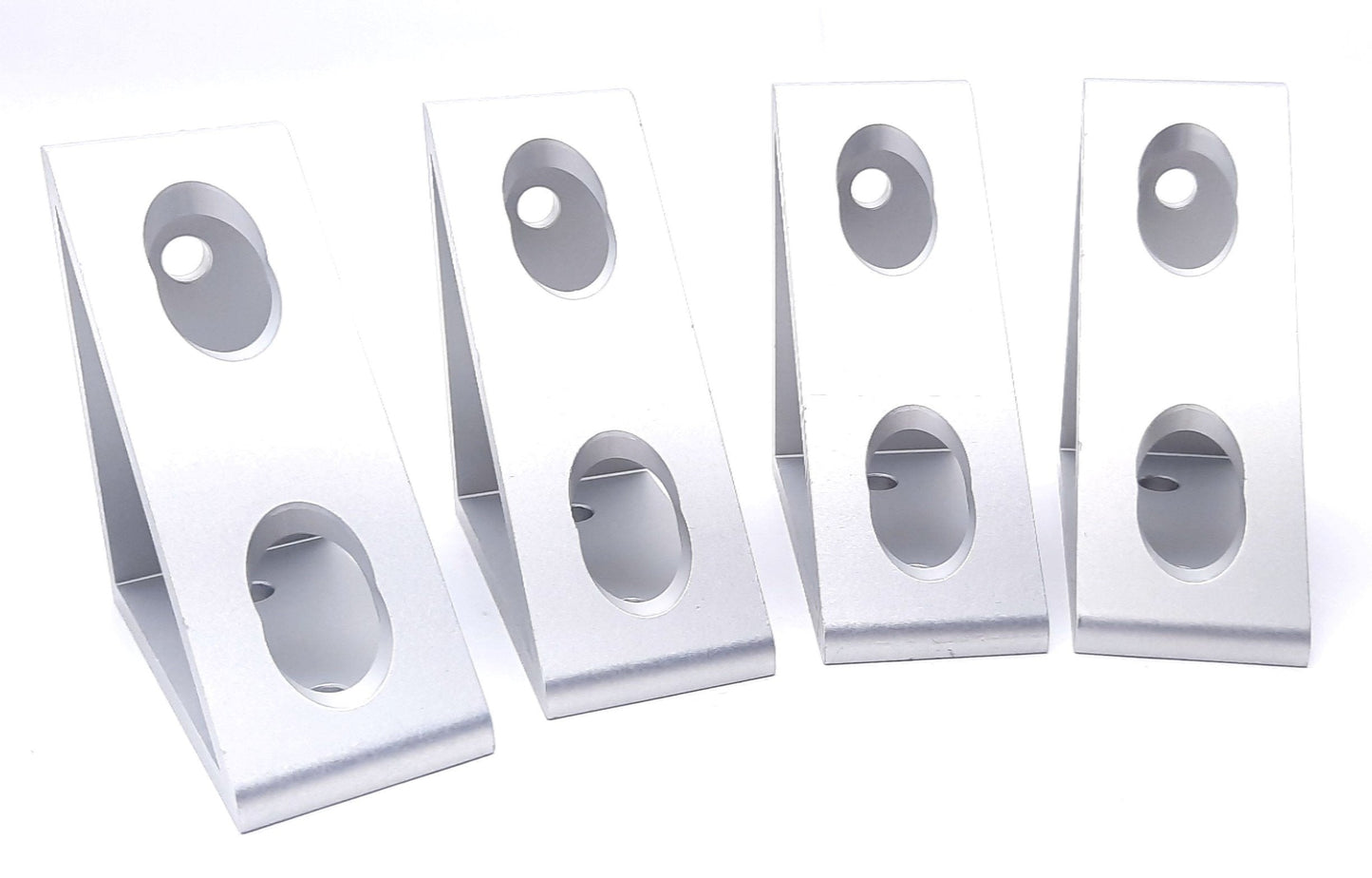 New Lot of 4 80/20 45-4336 Tall Gusseted Inside Corner Bracket 45 Series 4 Hole