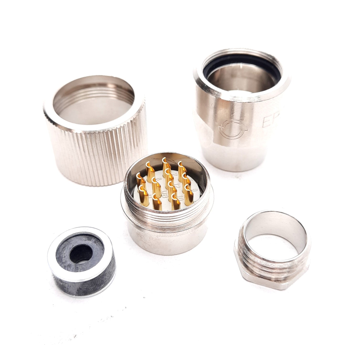 New Dynapar 606972-0001 Field Wireable Connector M23 12-Pin Female, Solder Cup, 7.5A