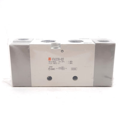 New SMC VFA3230-02F Air Operated Valve, 2-Position Double, G1/4, -101.2kPa~1.0MPa