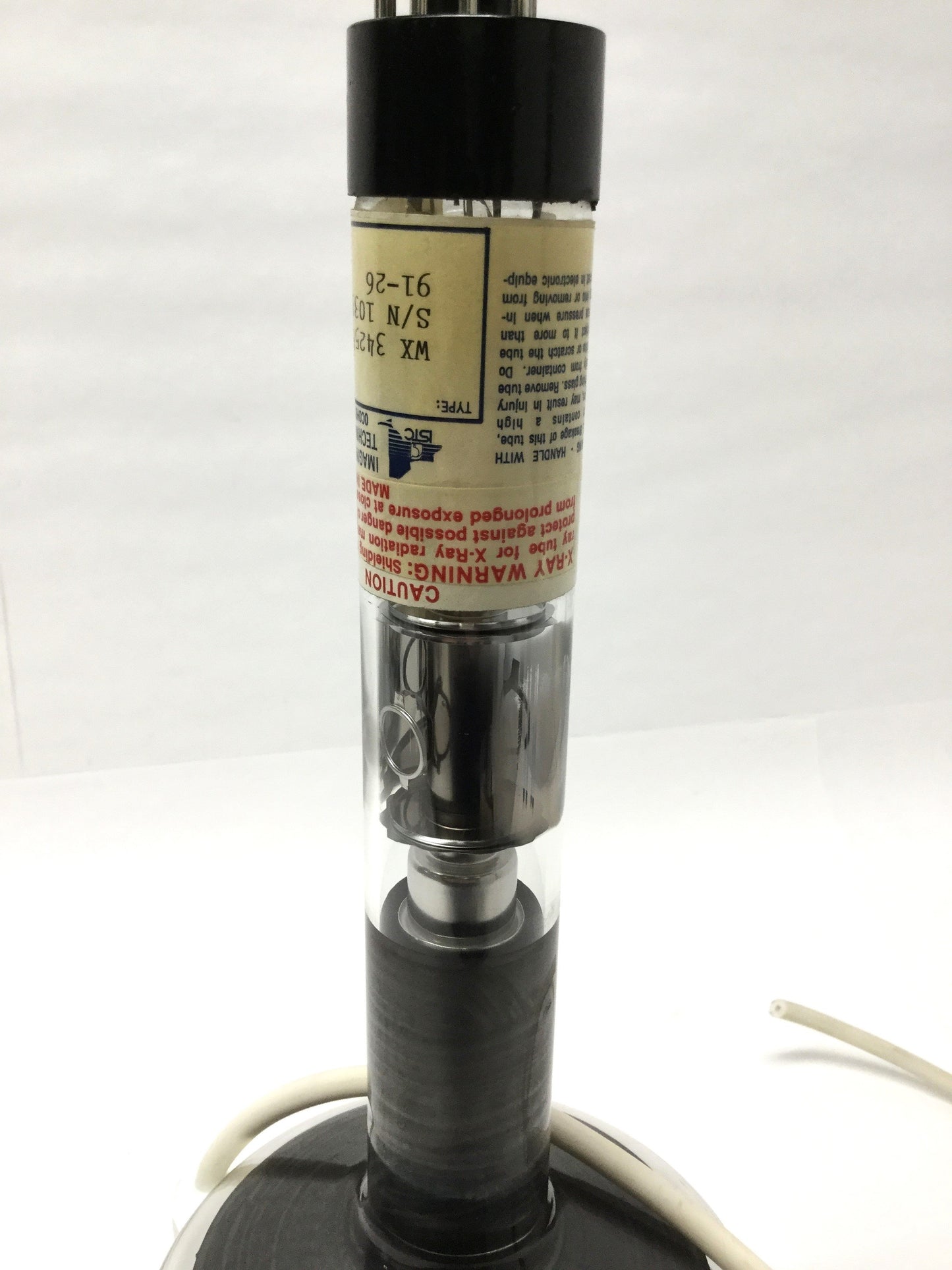 Used IST Corp WX 34258P11 Cathode Ray Tube CRT From Stereoscan SEM Ø5.25" Flat Round