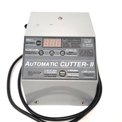 Used Cutter Industries Automatic Cutter II Wire/Tubing Cutter 12-40 AWG Ø3/8" 120VAC