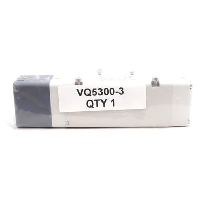 New SMC VQ5300-3W Solenoid Valve, 3-Position Close Center, 0.15-1.0MPa, 110VAC Coil