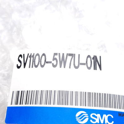 New SMC SV1100-5W7U-01N Solenoid Valve, 2-Position Single 0.7MPa, 24VDC Coil, NPT1/8