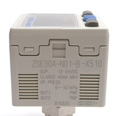 New SMC ZSE30A-N01-B-G-X510 Digital Vacuum Pressure Switch, 12-24VDC, 0 to -101kPa