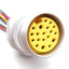 New Mencom MIN-19FR-6 MIN Size III Receptacle 19-Pin M25 Female to Flying Leads, 6ft