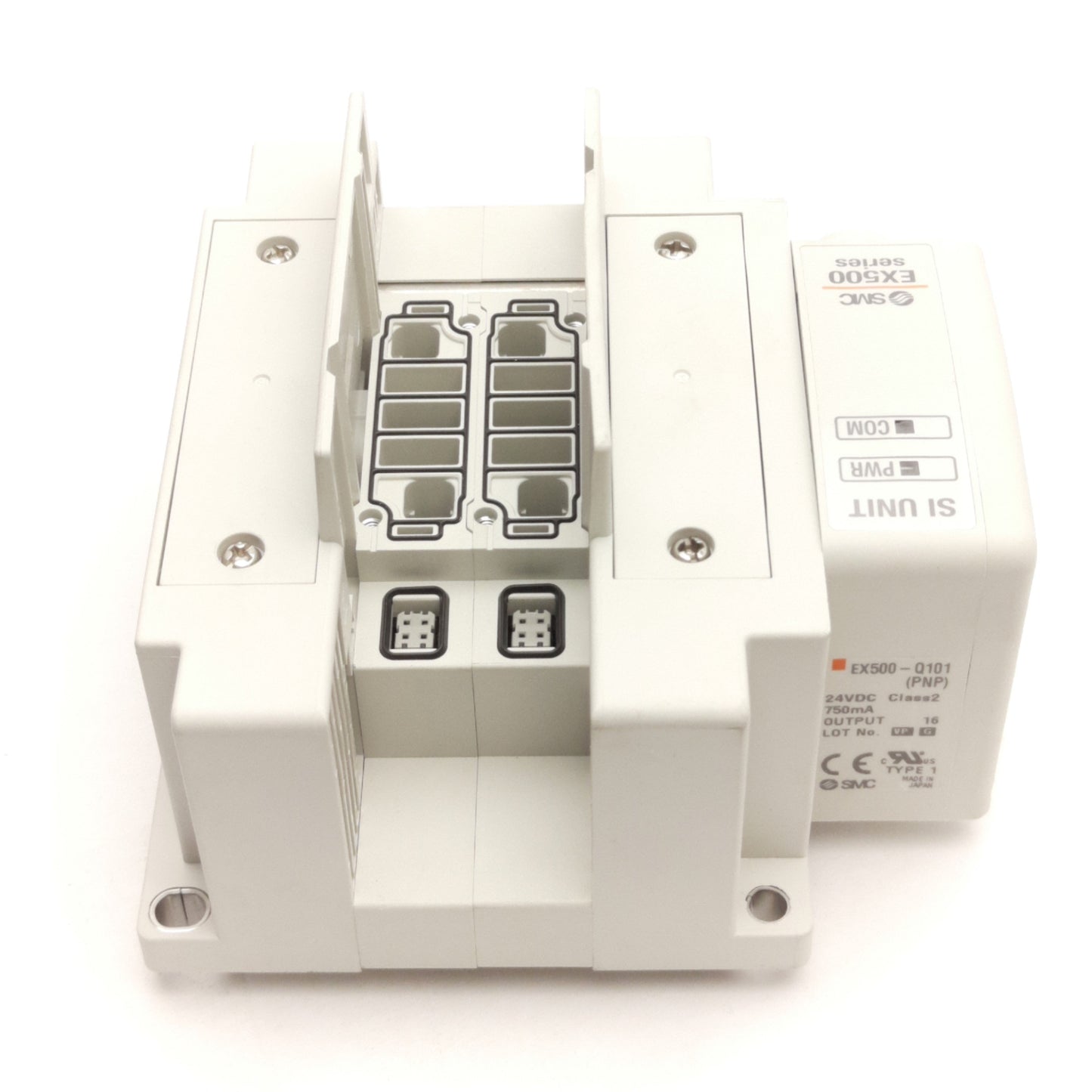 New SMC SS5Y5-11SA2N-02B-C6 EX500 Pneumatic Manifold 2-Station,16 Outputs PNP, 24VDC
