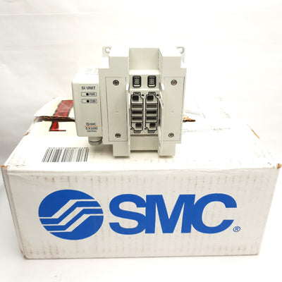 New SMC SS5Y5-11SA2N-02B-C6 EX500 Pneumatic Manifold 2-Station,16 Outputs PNP, 24VDC