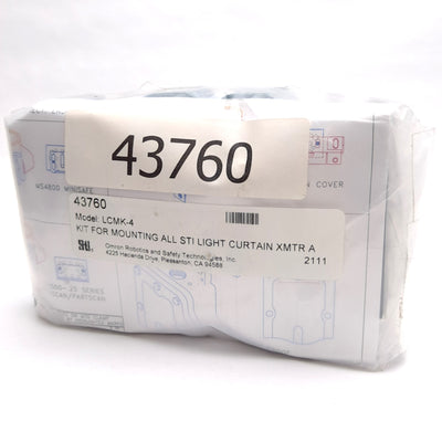New – Open box Omron STI LCMK-4 43760 Light Curtain Mounting Kit, Multi-Use Clamp